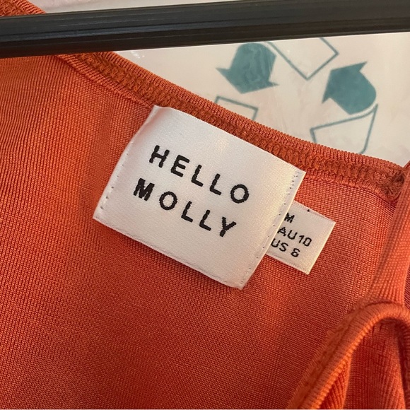 Hello Molly orange midi dress - Picture 4 of 5